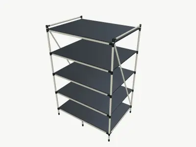 Industrial Rack 3D model get