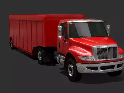 Beverage Truck Trailer 3D model