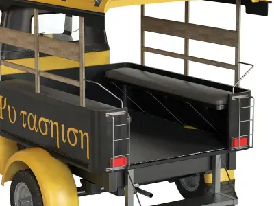 Motor rickshaw Tuk-Tuk 3D model