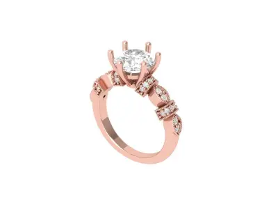Wedding Ring  3D print model 409