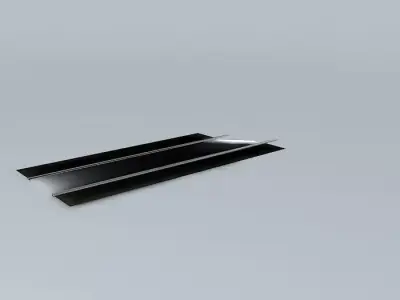 Eco Rail Roadway Rail/Tram Track Straight Old Steam Days Free 3D model