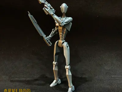 Commando Droid 2023 version One12 Scale 3d Print Files 3D print model