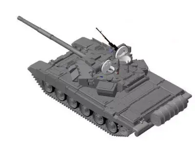 Russian Tank T-72M 3D model