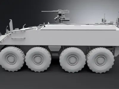 Mowag Piranha Remote Turret Scale 3D print model