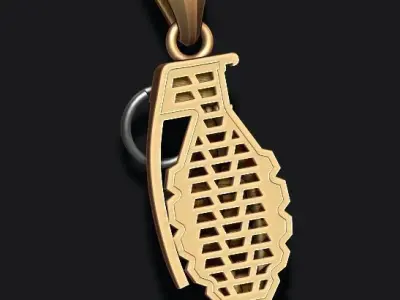 Grenade pendant 3D print model