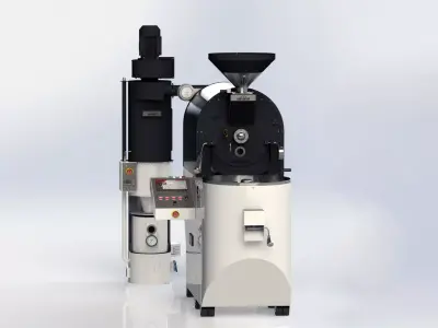 Hartanzah Coffee and Cocoa Roaster  Free 3D model