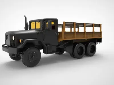 M35 half ton Cargo Truck 3D model