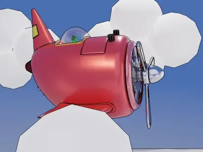 toy aeroplane 3D model
