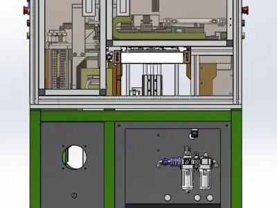 Automated telephone production equipment 3D model