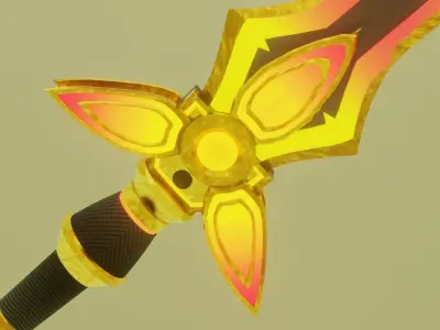 Fantasy sword 3D Model Low-poly 3D model buy