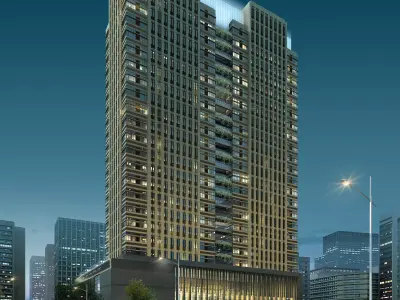 3Dmax fashion city commercial square building 262 3D model