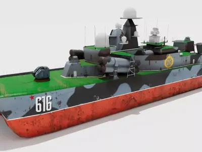 BORA-CLASS Russian Boat 3D model
