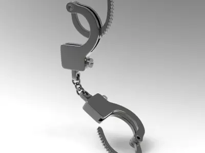 Handcuffs 3D model buy