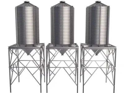 Grain Silo 3D model purchase