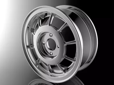 Rim metallic 1  Free 3D model