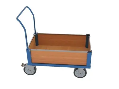 Low Sided Box Cart 3D model