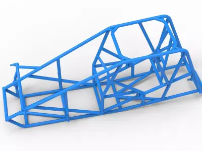 Frame of Silver Crown Car Scale 1 to 25 3D print model