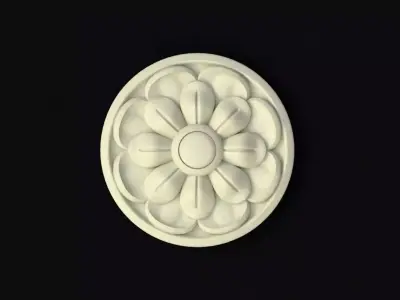 rosette flower 3D model 41