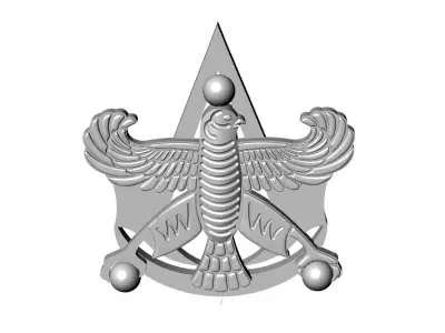 Cyrus the Great Achaemenid Persian Flag  Pendant 3D print model