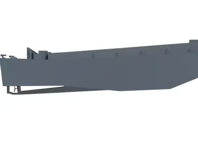 LCVP Landing Craft vehicle personnel WWII Military Boat  PBR Low-poly 3D model