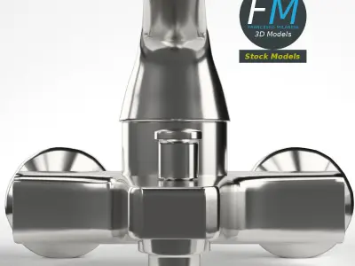 Faucet single lever wall mixer 3D model