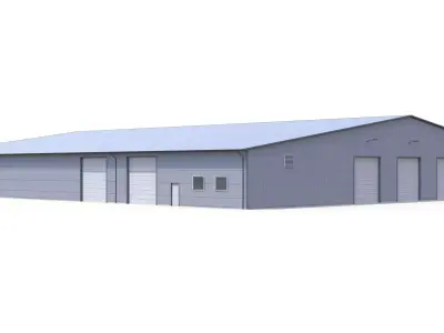 Industrial Building 52 PBR Low-poly 3D model