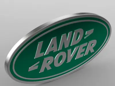 land rover logo 3D model