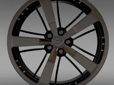 Chevrolet Camaro 2008 BlackConcept rim 3D model