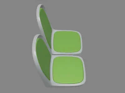 City Bus Seat 3D print model