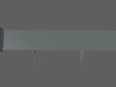 Car Spoiler 06 Low-poly 3D model