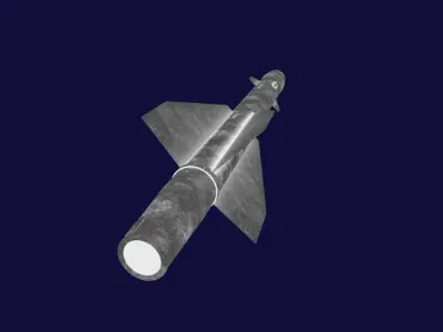 R8RM Missile Low-poly 3D model