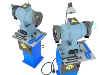 Industrial machine tool - Grinder machine rack-mounted 3D model purchase