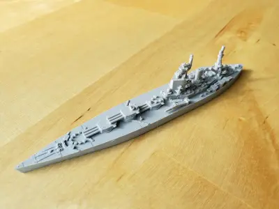 British Nelson Class Battleship 3D print model