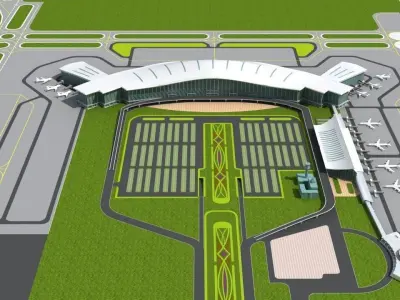 Airport 1 3D model
