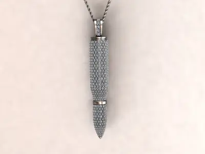 Bullet pendant 38 3D print model