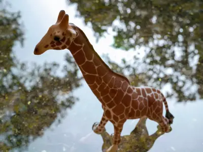 Giraffe Toy Low-poly 3D model