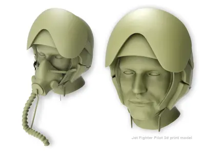 Jet Fighter Pilot 3D print model