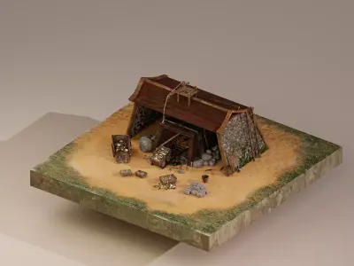  Gold Mine Level 10 3D model
