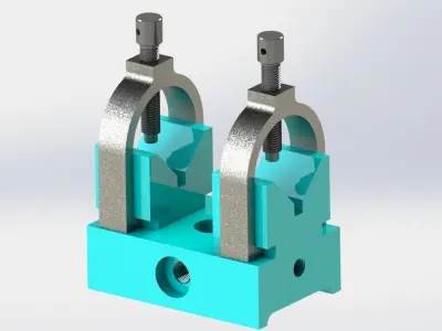 Double V-Block Clamp 3D model