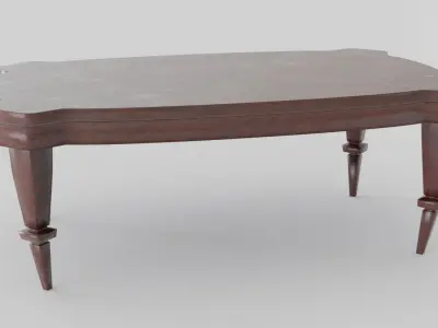 Antique Table Low-poly 3D model buy