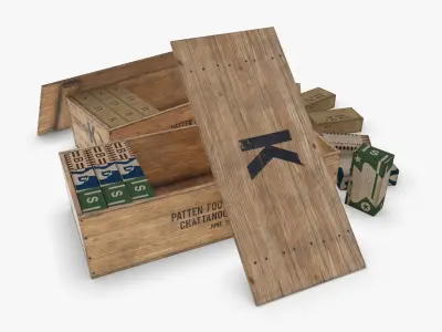 US WWII Ration K 3D Model Pack
