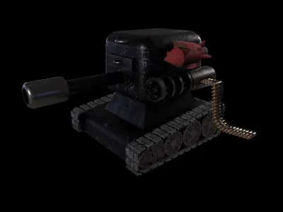 Small and Sweet Tank High Poly 3D Model 3D model