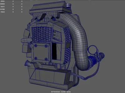 Leaf Blower PBR 3D model