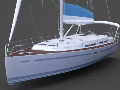 Photorealistic Yacht 04 3D model