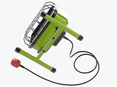Halogen Work Light 1 3D model