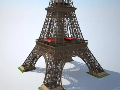 Eiffel Tower High detailed 3D model purchase