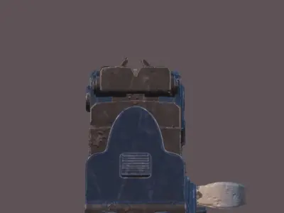 Modular AK47 Low-poly 3D model