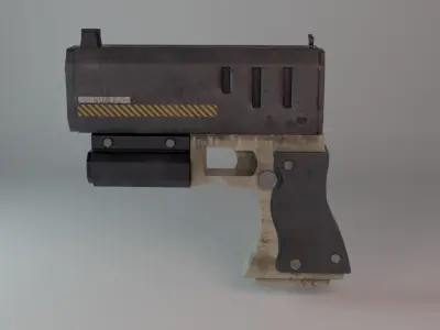 Handgun Low-poly 3D model