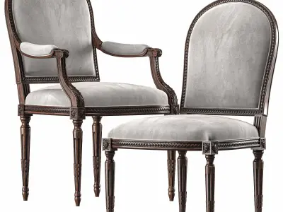 chairish chair art 7847 3D model