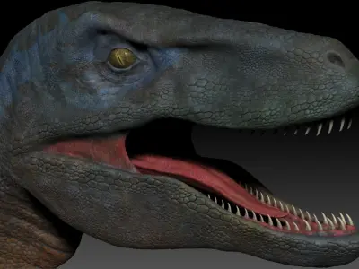 Dinosaur RAPTOR Dinosaur Hybrid Velociraptor Sculpt Project 3D model